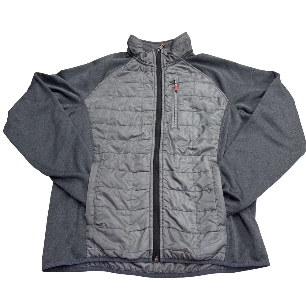 Orvis Quilted Lightweight Jacket Mens Size M Gray 3h